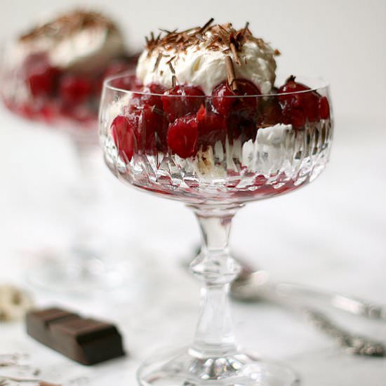 Chocolate Cherry Eton Mess