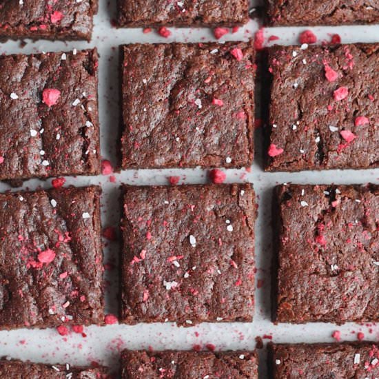 Raspberry Almond Butter Brownies