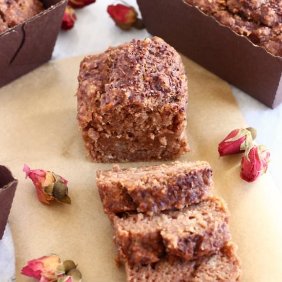 GF Vegan Chocolate Banana Bread
