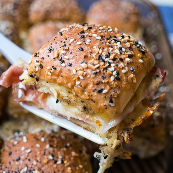 Everything Ham and Cheese Sliders