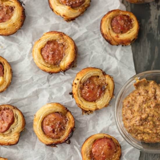 Pepper Jelly Hogs in a Blanket