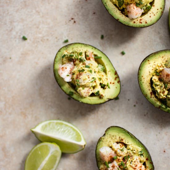 Healthy Shrimp Stuffed Avocado