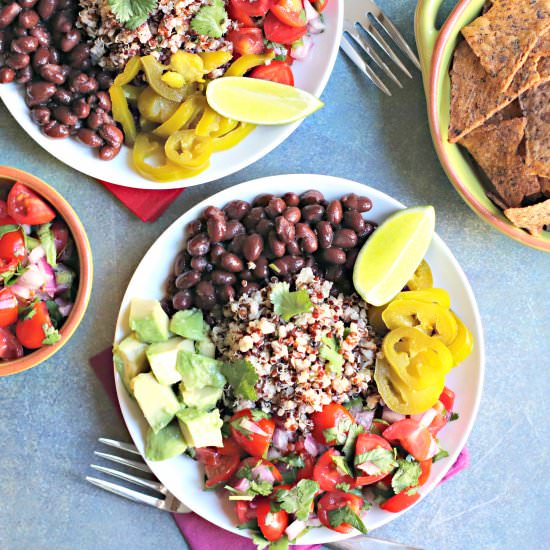 Quinoa Burrito Bowls (Vegan)
