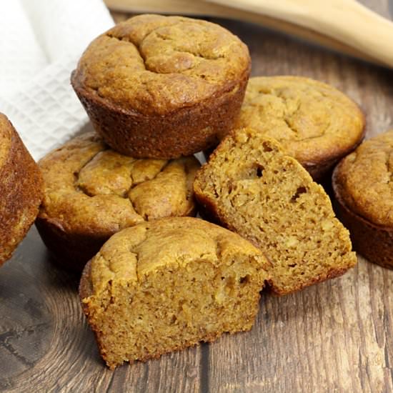 Peanut Butter Banana Muffins