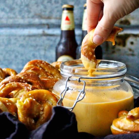 street pretzels + beer cheese