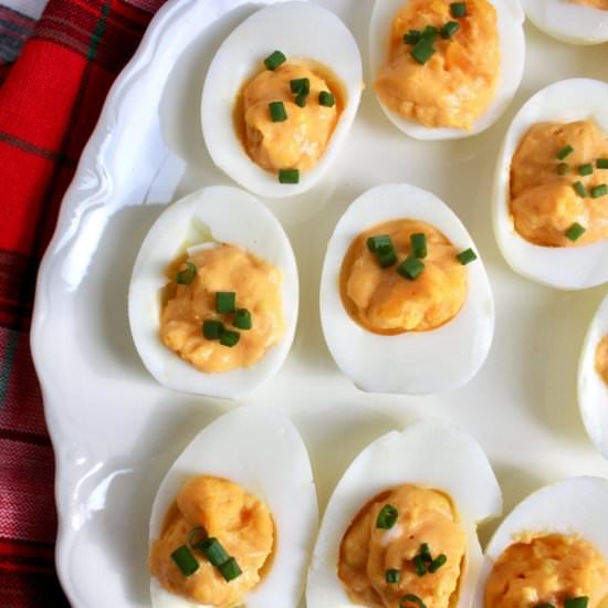 Buffalo Deviled Eggs