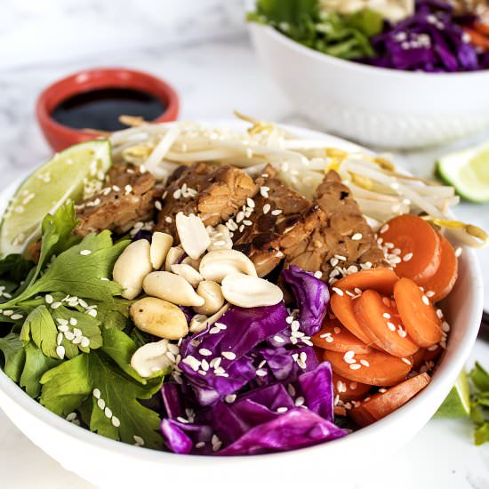 Vegan Peanut Soba Noodle Bowl