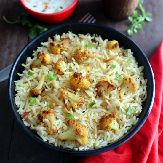 Cauliflower Pulao/Gobi Pulao