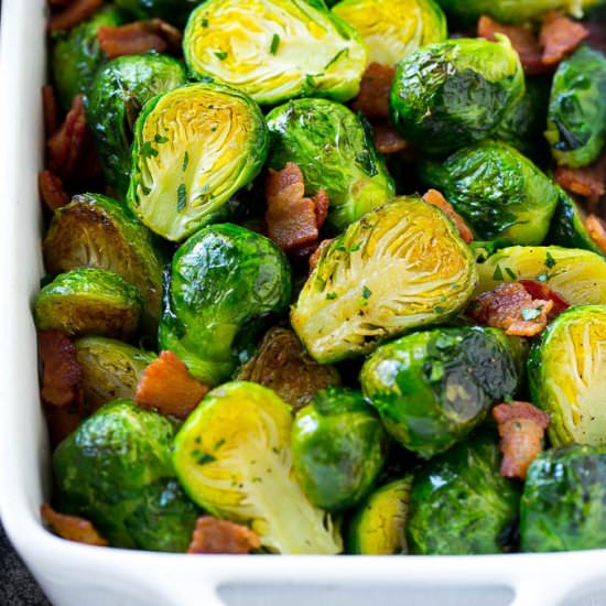 Bacon Roasted Brussels Sprouts