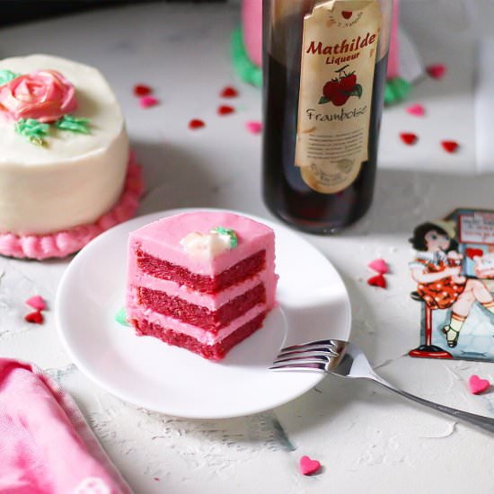 Raspberry ‘N Cream Mini Cakes