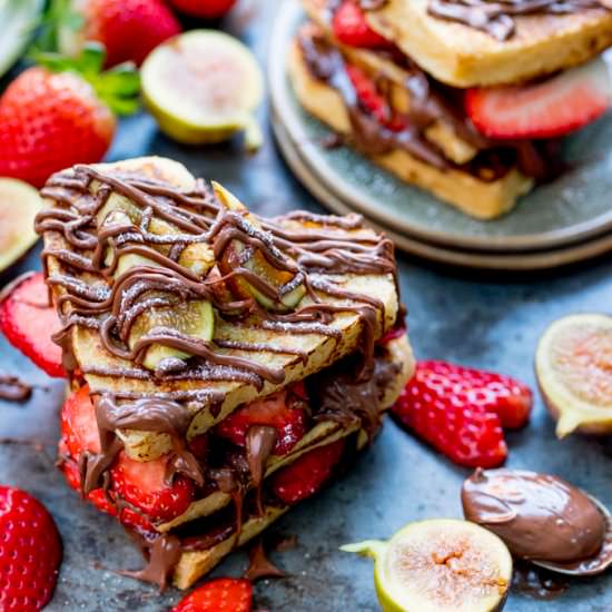 Valentines Nutella French Toast