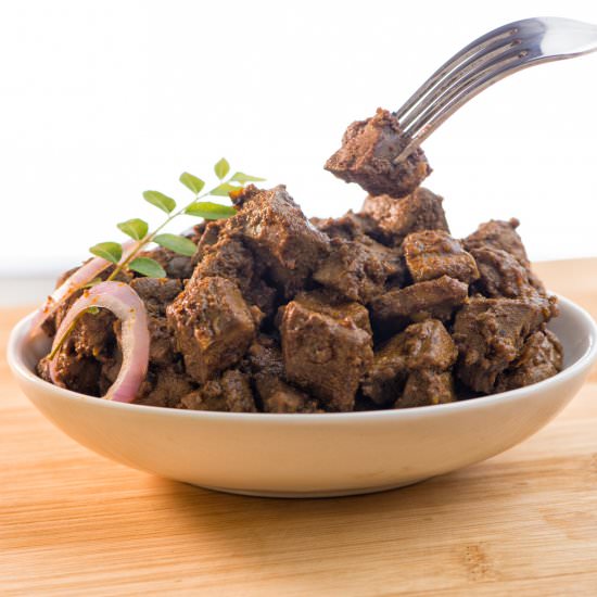 Kerala style Mutton Liver Roast
