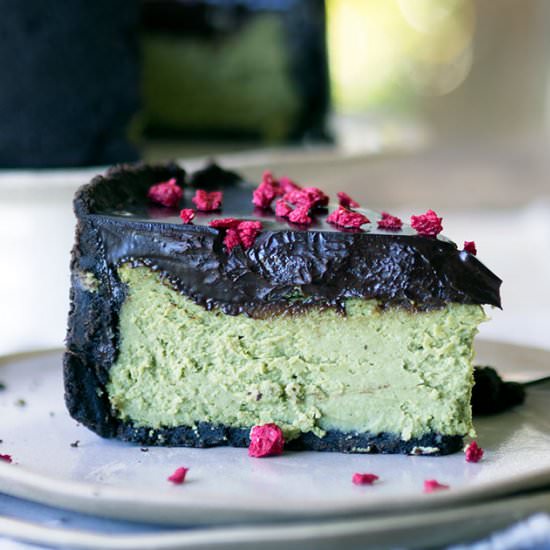 Matcha White Choc Cheesecake