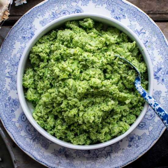 Garlic Mashed Broccoli