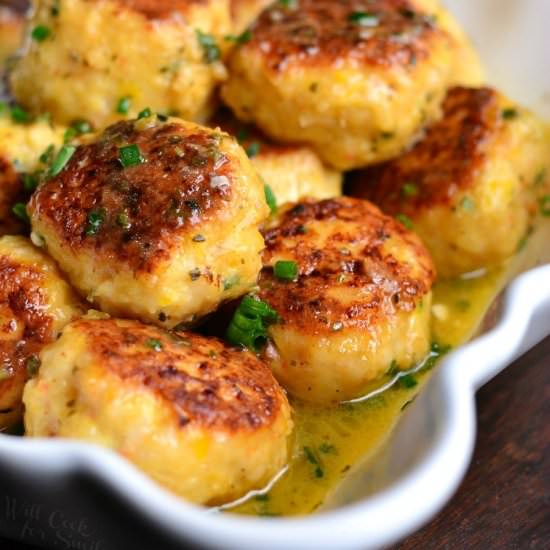 Shrimp Scampi Meatballs