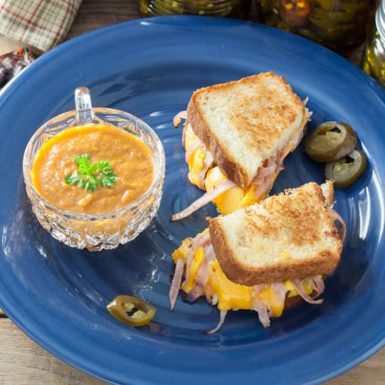 candied jalapeño grilled cheese