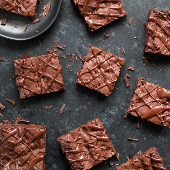 Bowl-lickin’ Mocha Vegan Brownies