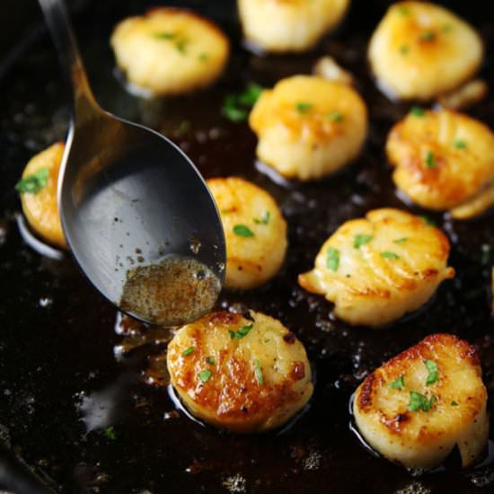 Easy Brown Butter Scallops