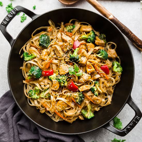 Asian Sesame Chicken Noodles