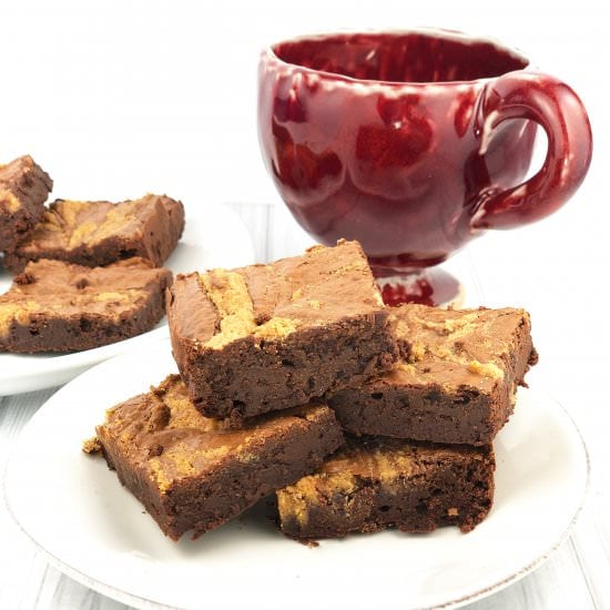 GF Dark Chocolate Tahini Brownies