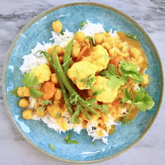Vegan Chickpea Korma Curry