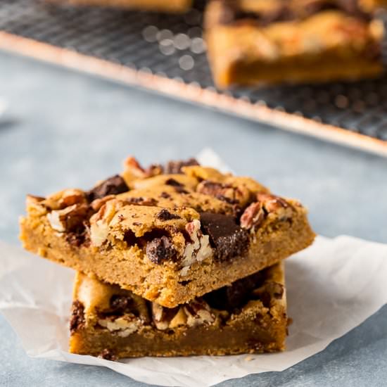 Mexican Chocolate Blondies
