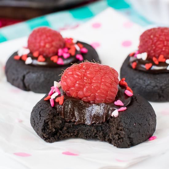 Chocolate Raspberry Thumbprints