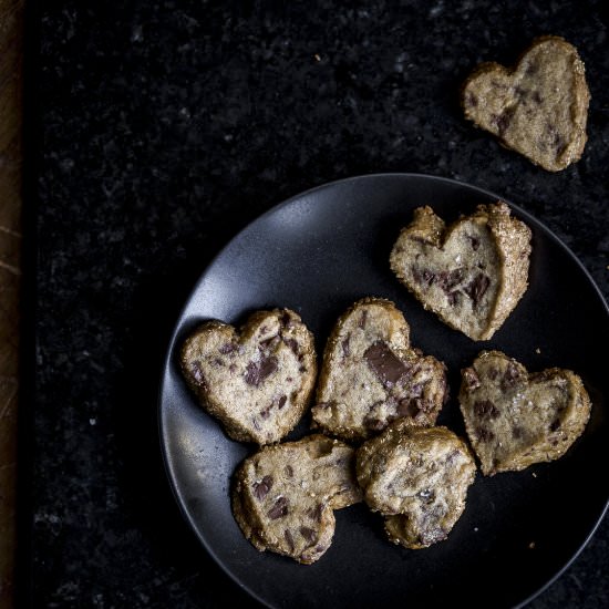 salted butter shortbread hearts