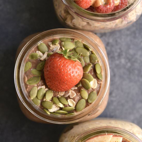 Meal Prep Overnight Oats 3 Ways