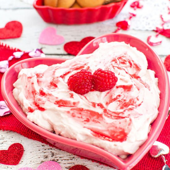 White Chocolate Raspberry Dip