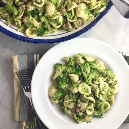 Broccoli Bolognese with Orecchiette