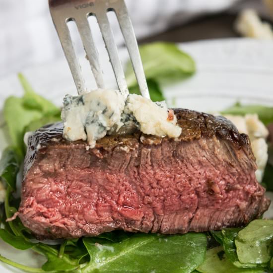 Easy Filet Mignon with Blue Cheese
