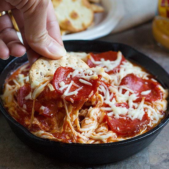 Pizza Dip with Pepperoni