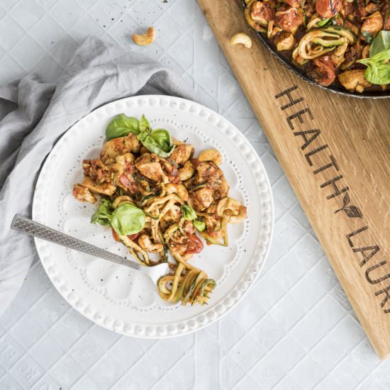 Easy Chicken Tomato Zoodles