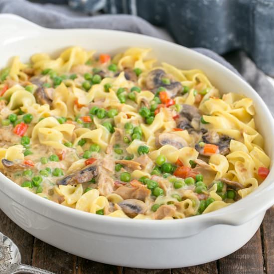 Tuna Noodle Casserole from Scratch