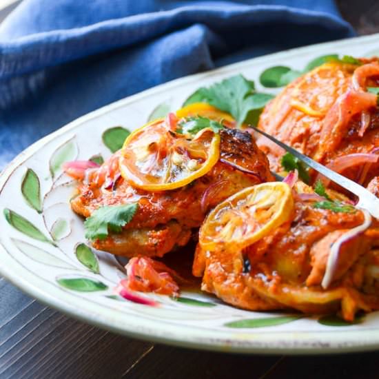 Oven-Roasted Harissa Chicken