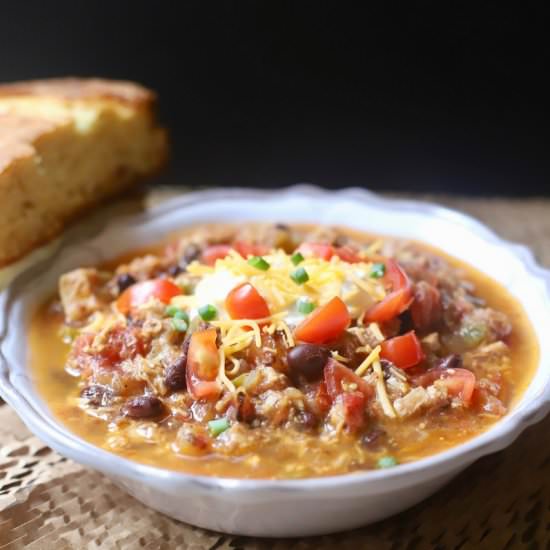 Hearty Chicken Chili with a Twist