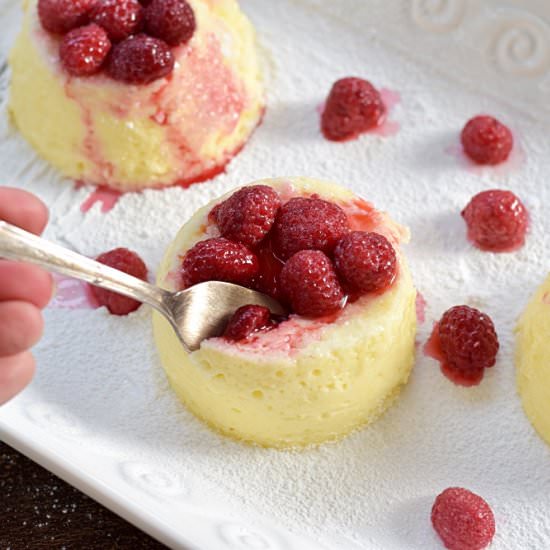 Baked cheesecake in the microwave