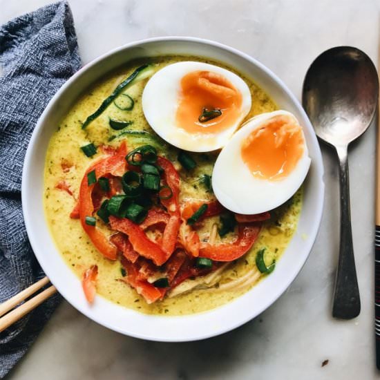 Vegetarian Khoa Soi Style Soup