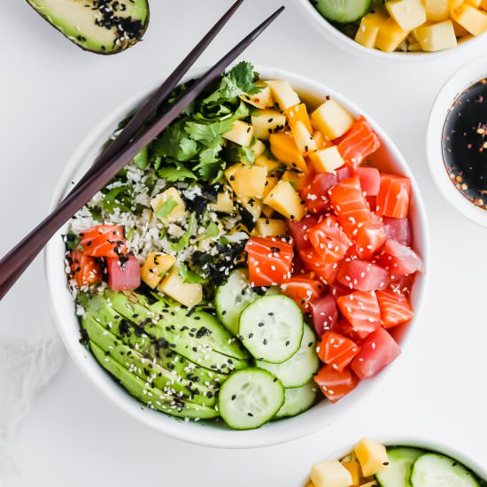 Epic Whole30 Poke Bowl