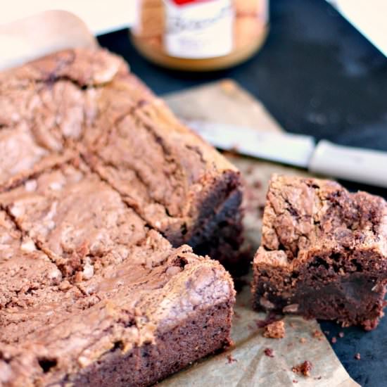 Biscoff Swirl Brownies