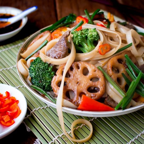 Spicy Beef and Longevity Noodles