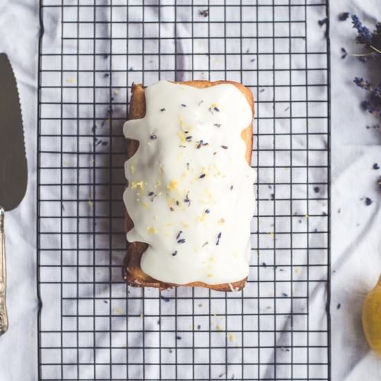 lemon lavender pound cake