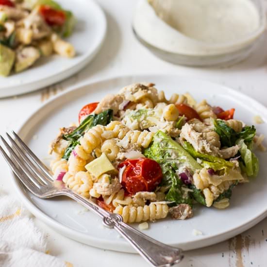 Chicken Caesar Pasta Salad