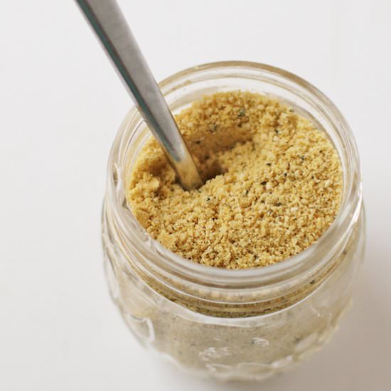 Homemade Vegan Parmesan Cheese