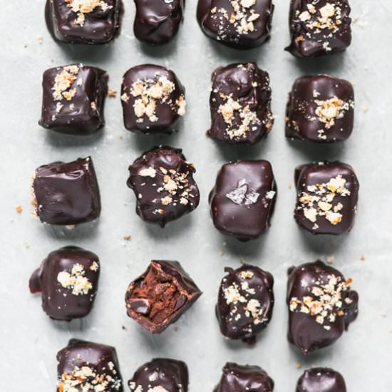 Vegan Chocolate Hazelnut Truffles