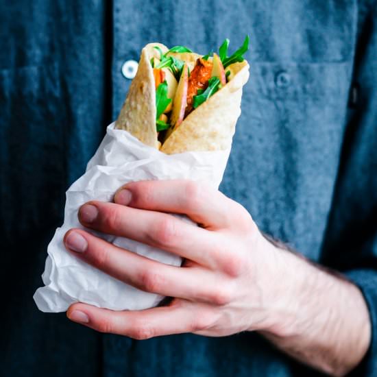 Hummus and Veggie Wraps