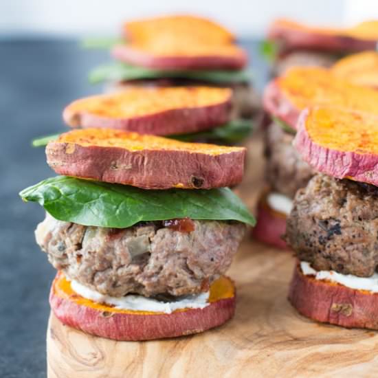 Cranberry & Goat Cheese Lamb Slider