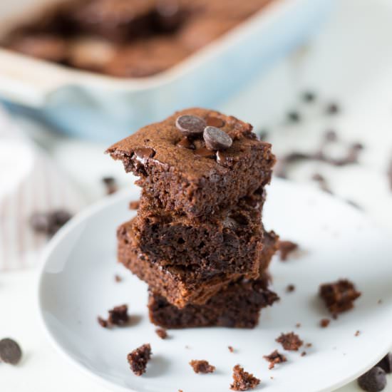 One-Bowl Flourless Brownies
