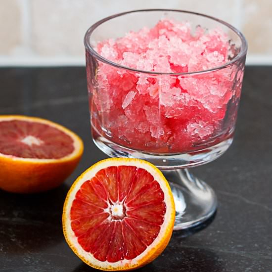 Blood Orange Granita